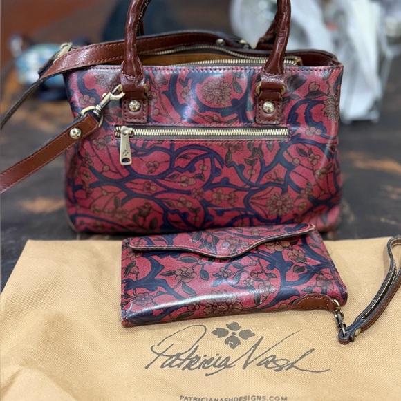 Patricia Nash Angela satchel with wallet - Picture 2 of 10
